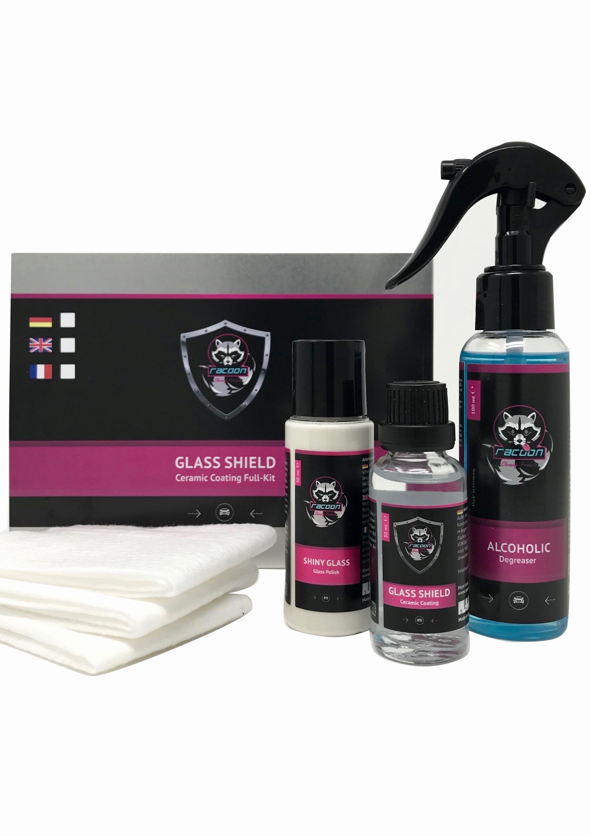 GLASS SHIELD Full-Kit - Glasversiegelung mit Lotus-Effekt